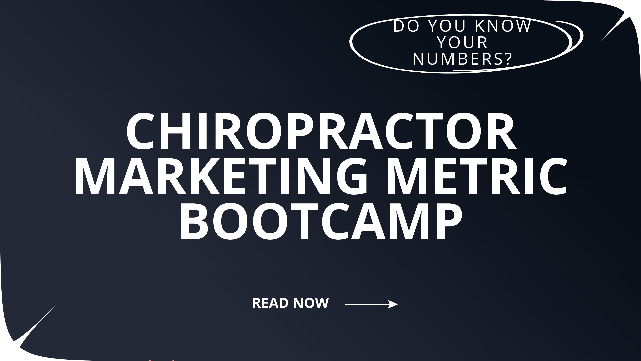 Chiropractor Marketing Metric Bootcamp Blog Banner