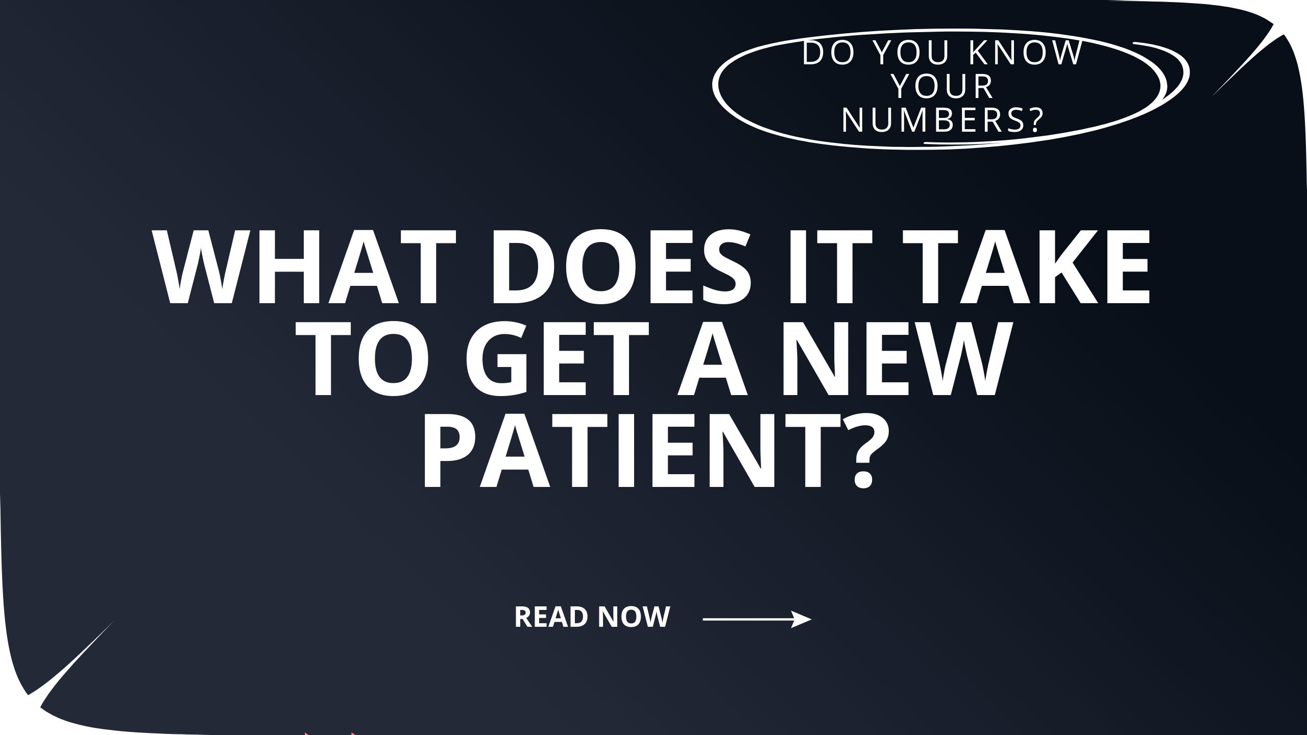 What Does it Take to Get a New Patient?